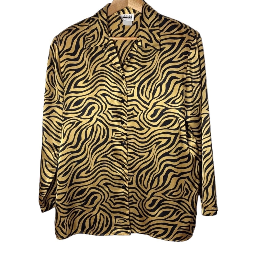 Leslie Fay Sportswear Womens Vintage Button Down Shirt Size XXL